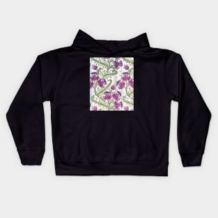 Purple Thistles Kids Hoodie